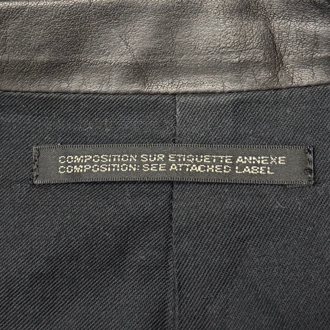 Yohji Yamamoto POUR HOMME 19SS レザーベスト ジレ ヨウジ