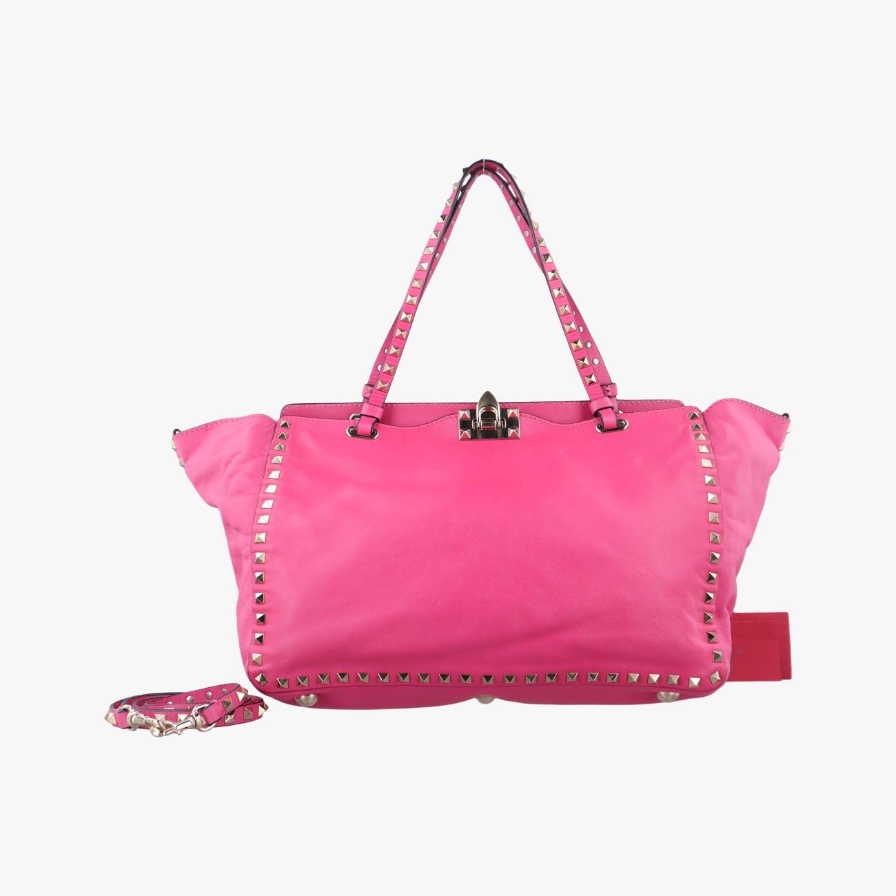 ヴァレンティノValentinoロックスタッズ ピンク レザー BS-E970BOL1