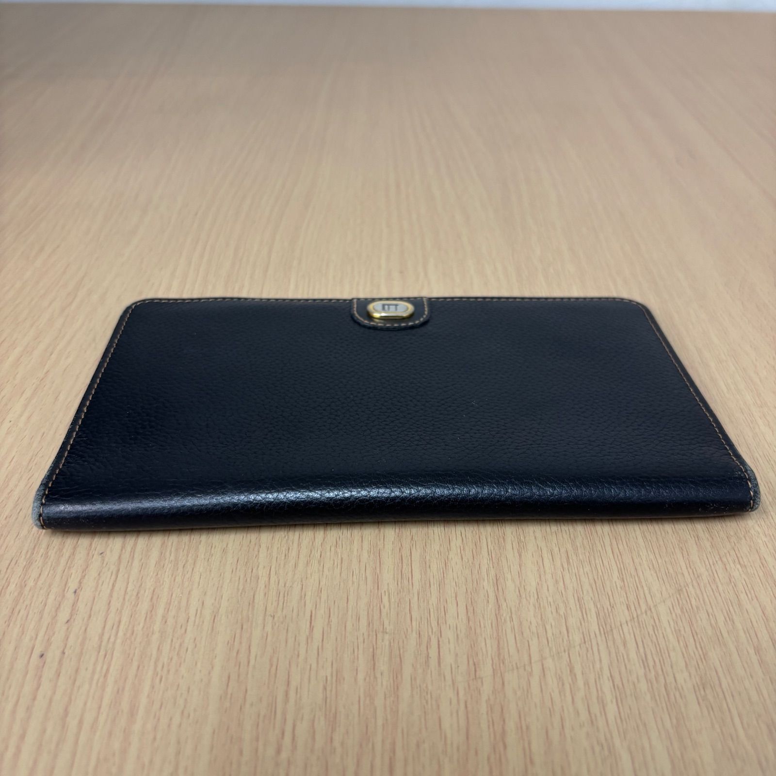 【美品】 dunhill ダンヒル 長財布 札入れ レザー シボ加工 ▪️dunhill ダンヒル カード入れ 札入れ 長財布 レザー