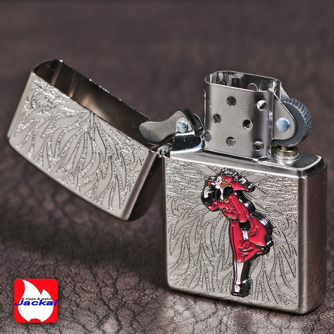 zippo(ジッポーライター)大人気「WINDY」メタル貼り ホワイトニッケル