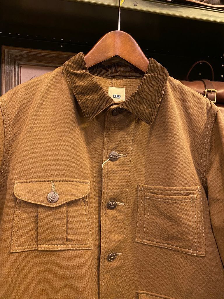 新品未使用品 FOB FACTORY F2427 HUNTING JACKET / BROWN L