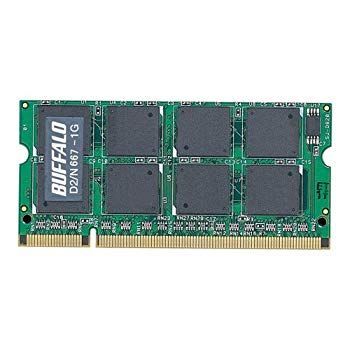 数量限定，豊富な 【中古】【非常に良い】BUFFALO ノートパソコン用 DDR2 メモリー 667MHz PC2-5300 200pin 1GB D2/N667-1G o7r6kf1 メモリー