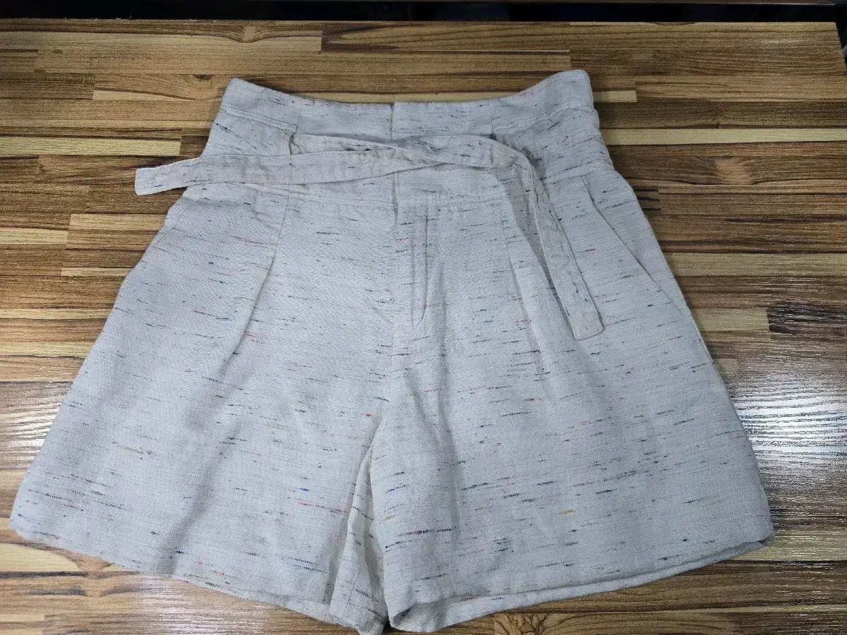Chloe クロエ 綿混 コットンブレンド 麻 ショートパンツ
