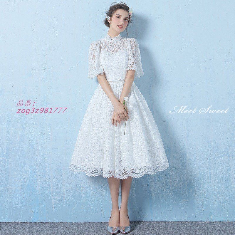 ウェディングドレス ウエディングドレス 二次会 結婚式 前撮り ブライダル ミディアムドレス ロングドレス 花嫁 ミニドレス ワンピース zog3z981777