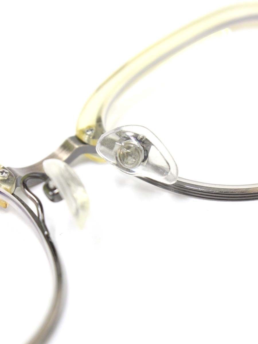 フォーナインズ M-162 眼鏡 クリア/ゴールド チタンフレーム フルリム  