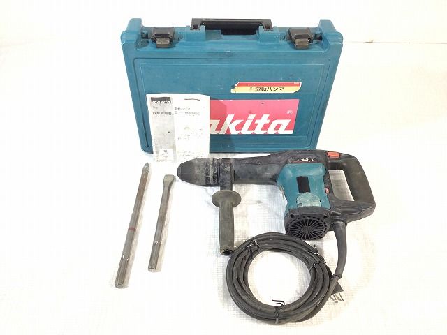 ☆中古品☆makita マキタ 電動ハンマー HM0860C ハツリハンマー SDSmaxシャンク ケース付 ハツリ機 94453