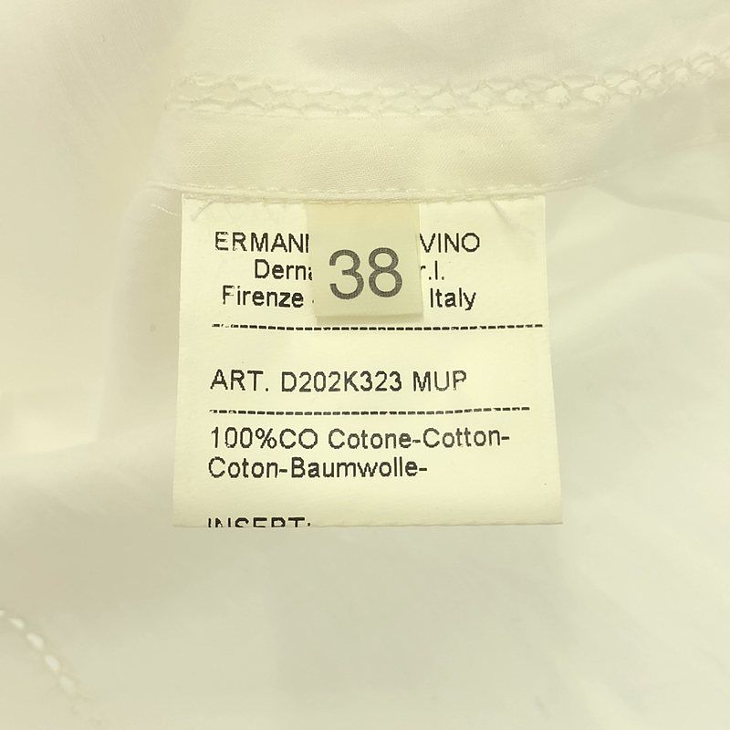 ERMANNO SCERVINO / エルマンノシェルヴィーノ | コットン エンブロイダリー シャツ ブラウス | 38 | ホワイト | レディース ERMANNO SCERVINO エルマンノシェルヴィーノ Tシャツ｜ハイブランド