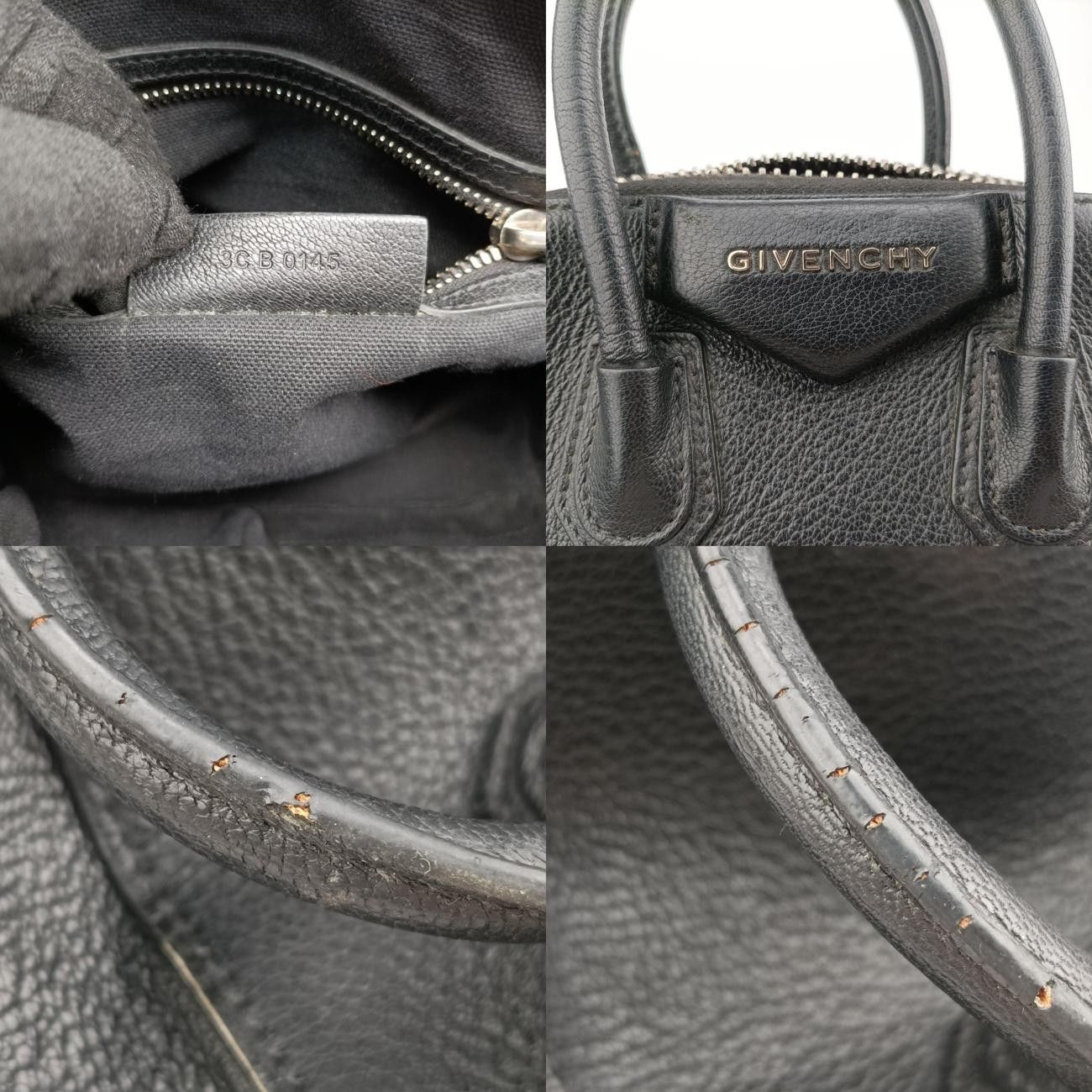 ジバンシーGivenchyアンティゴナブラックレザーBB051140143C