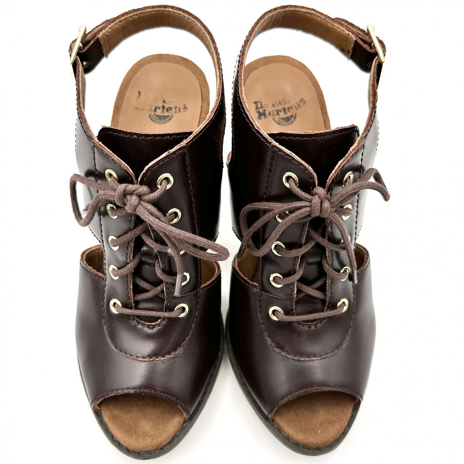  激 Dr.Martens サンダル 本革 ブラウン 1011 T サンダル サンダル ミュール