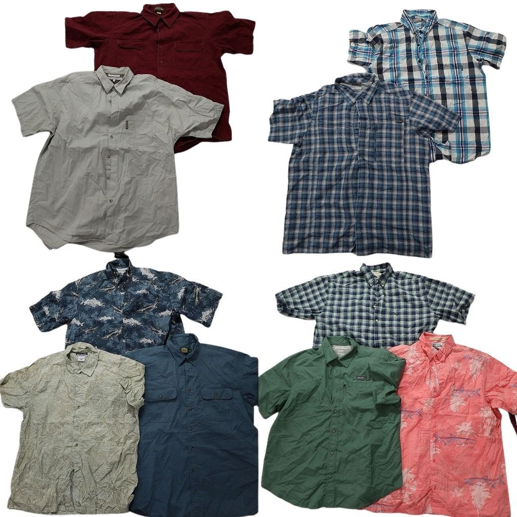 古着卸 まとめ売り ブランドMIX フリース ベスト 5枚セット (メンズ XL /2XL ) エディーバウアー 無地 中古 古着 MX7313 古着卸 まとめ売り ブランドMIX フリース ベスト 5枚セット