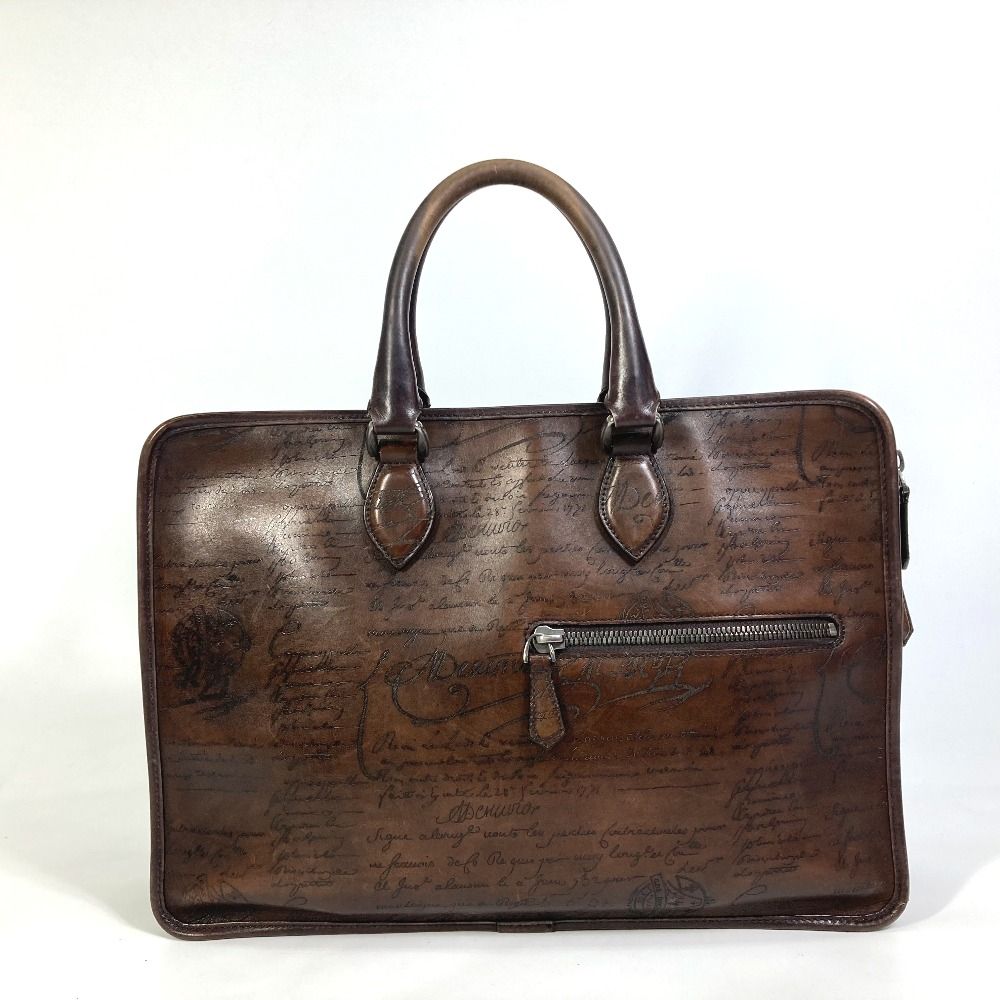 ベルルッティ カリグラフィ アンジュール ハンド ビジネスバッグ ブリーフケース Berluti 美品 ベルルッティ カリグラフィ UN JOUR アンジュール
