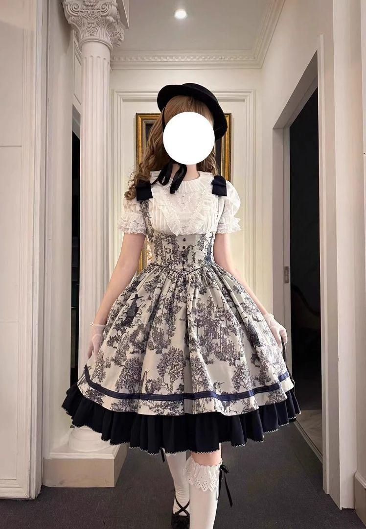 L323 lolita オリジナル 洋服 ロリータ ワンピース 栀】LO1153 lolita オリジナル 洋服 ロリータ ワンピース