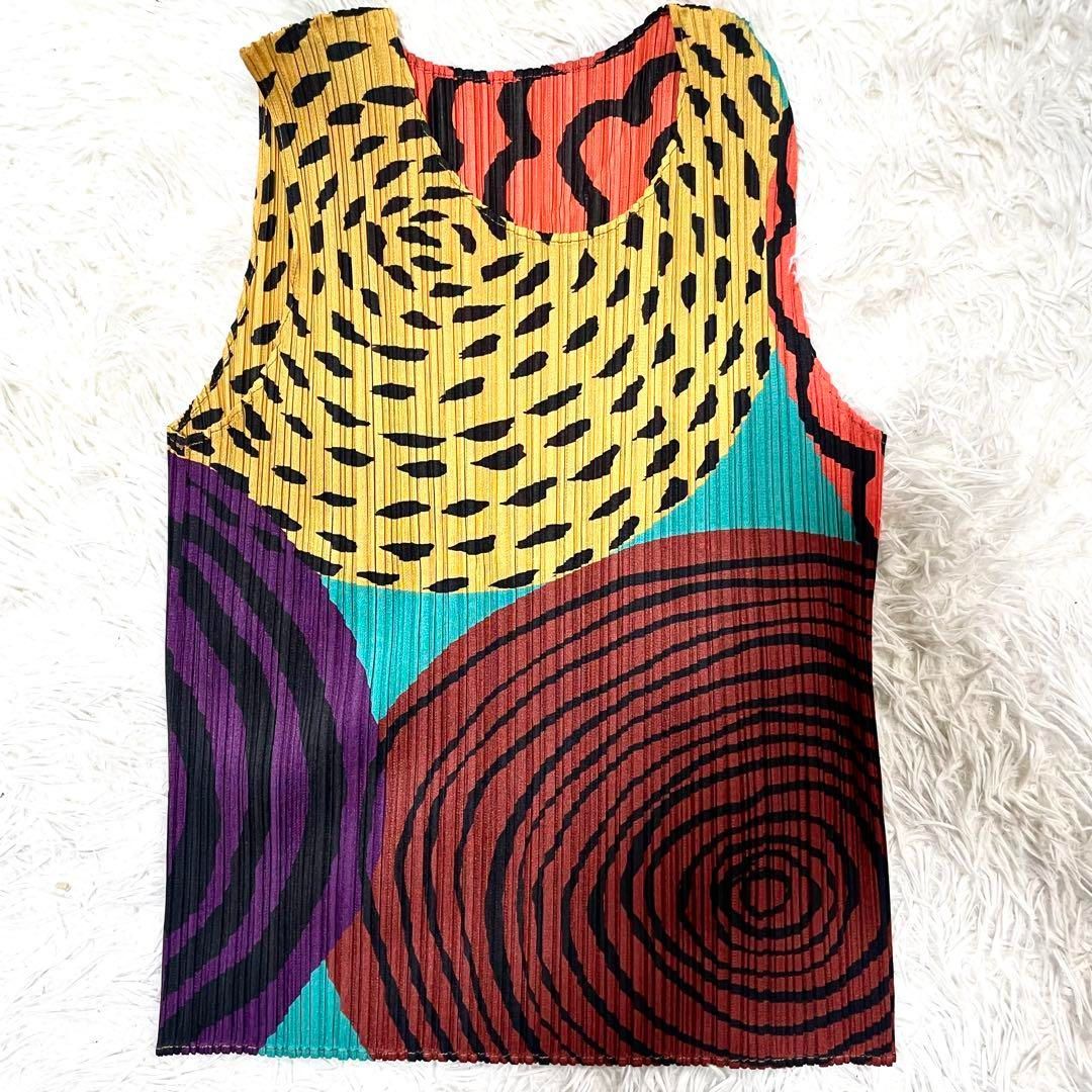 プリーツプリーツ ノースリーブ カットソー レディース Lサイズ