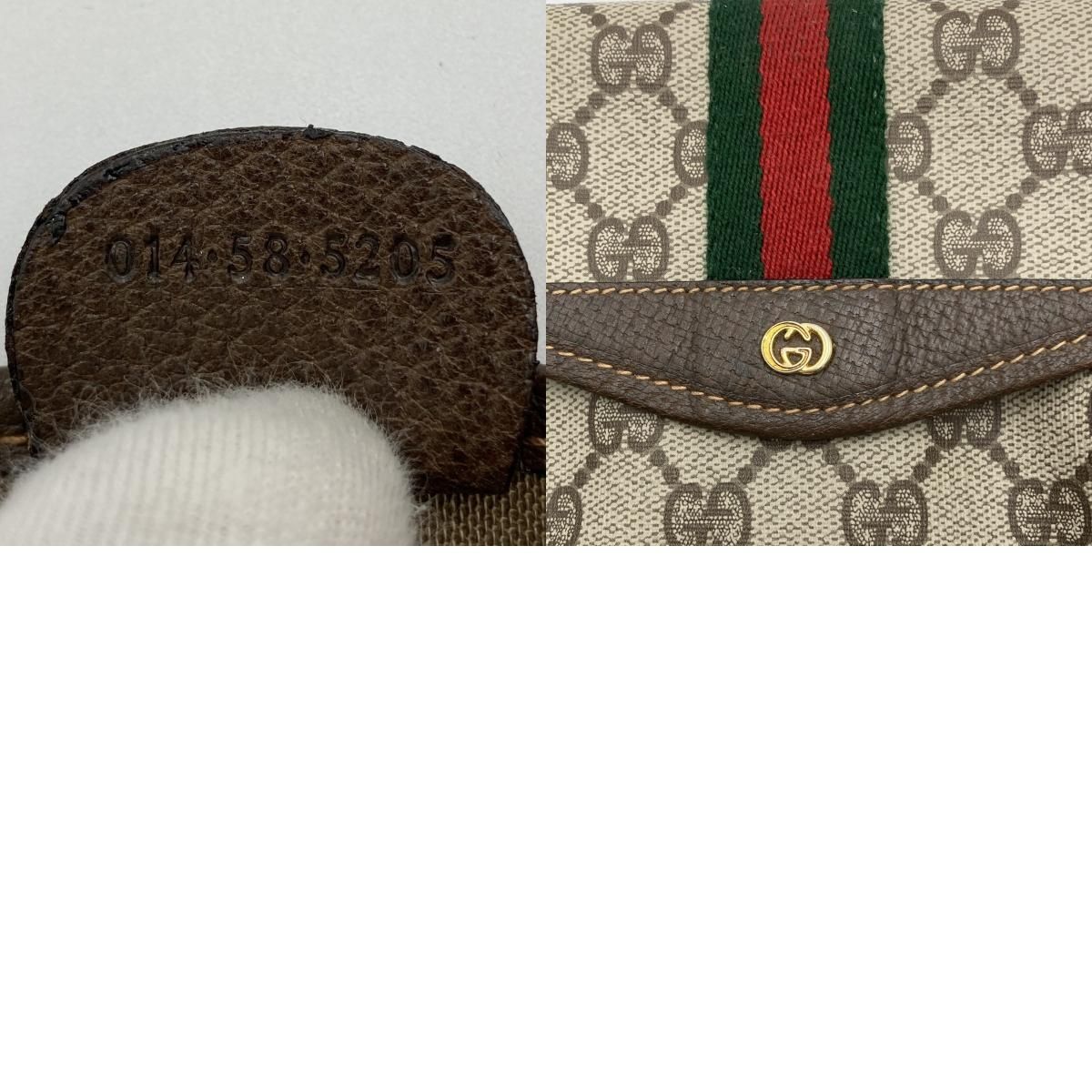 美品 GUCCI グッチ GG柄 オールドグッチ ポーチ クラッチバッグ 小物入れ シェリーライン ブラウン GGスプリーム レディース ファッション  014 58 5205 USED - メルカリ