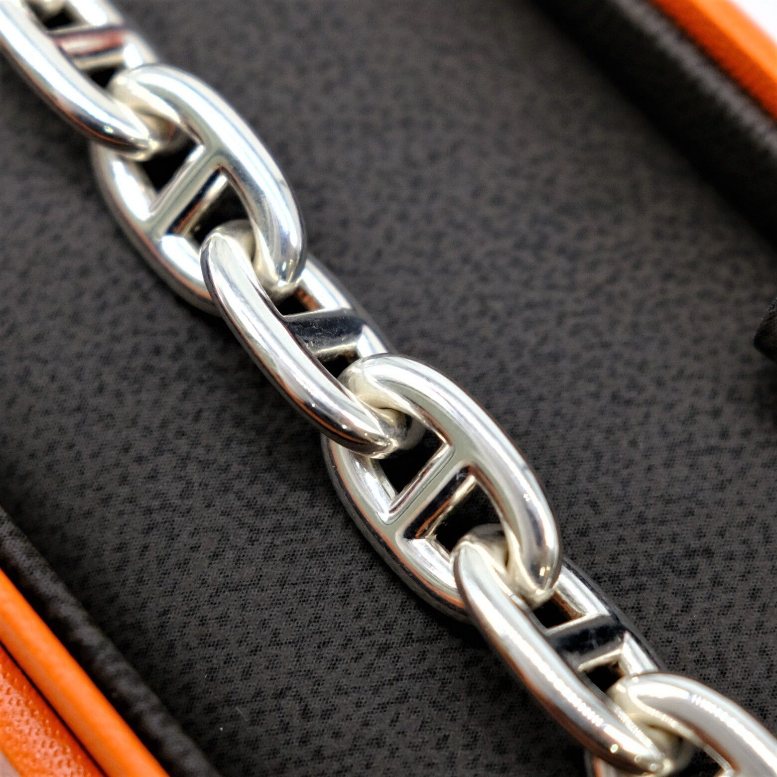 HERMES エルメス シェーヌダンクル ブレスレット MM 14コマ 