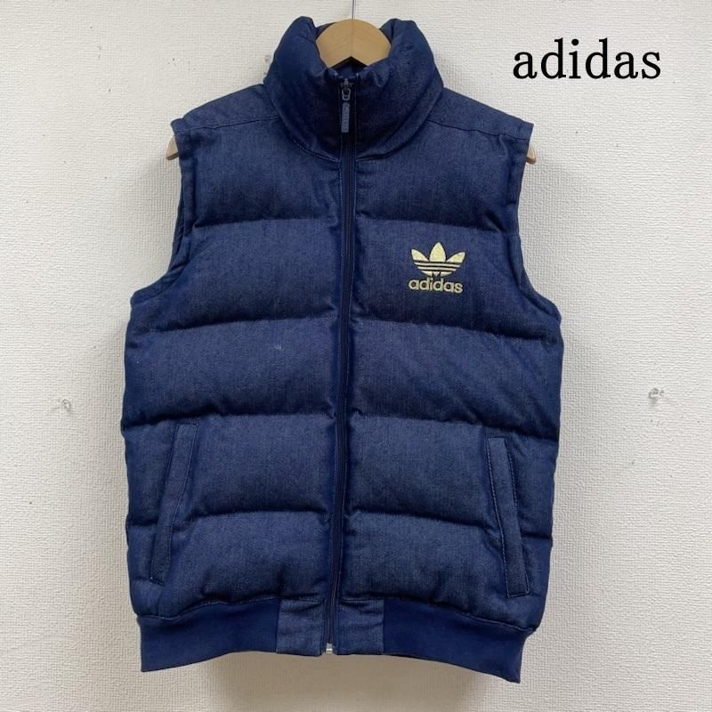 adidas◆ヨゴレ有/Abstract Animal Print Reversible/中綿ベスト/M/ポリエステル// adidas Women's Abstract Animal Print Reversible Vest - Black