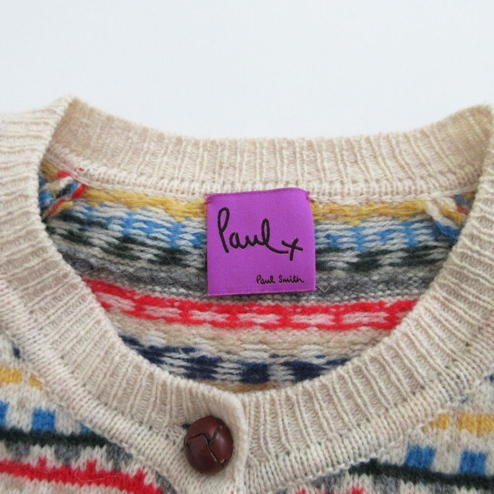 Paul Smith ポールスミス ノルディック柄 ニット カーディガン