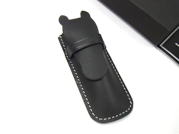 ♥ SOMES SADDLE ソメスサドル 馬型 レザー 印鑑ケース リップケース レディース メンズ ブラック系 FJ 0297