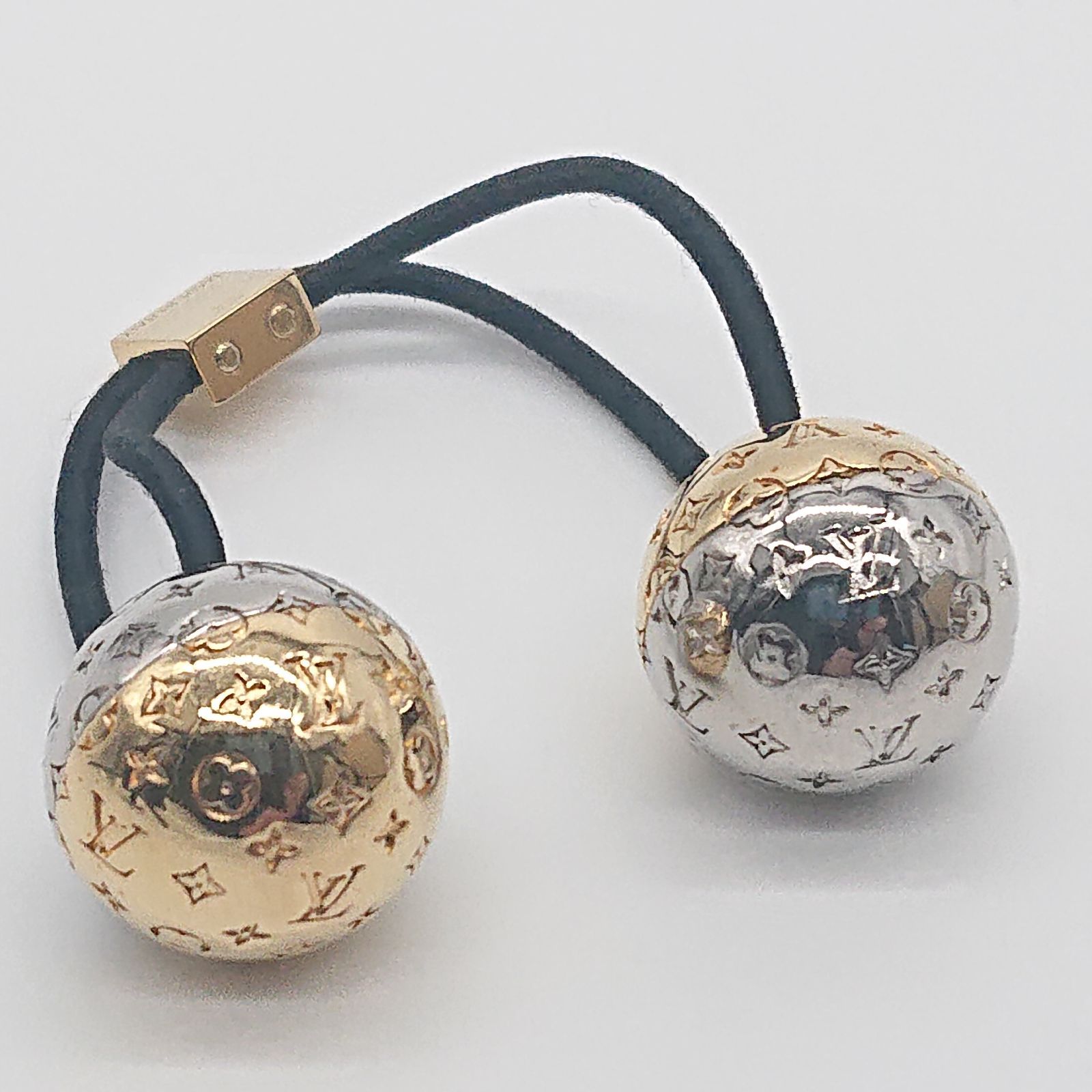 ルイヴィトン M80266 シュシュ ナノグラムプラネット ヘアゴム