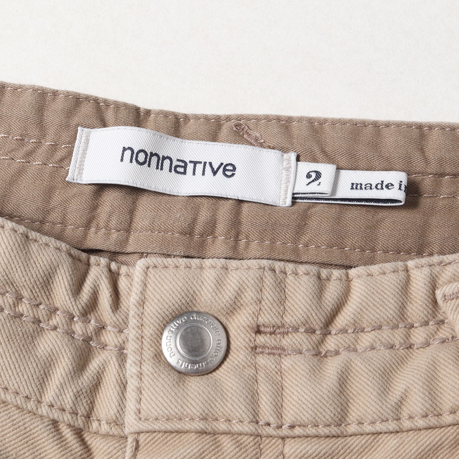 NONNATIVE ノンネイティブ パンツ サイズ:2 21W / 22S ストレッチ 