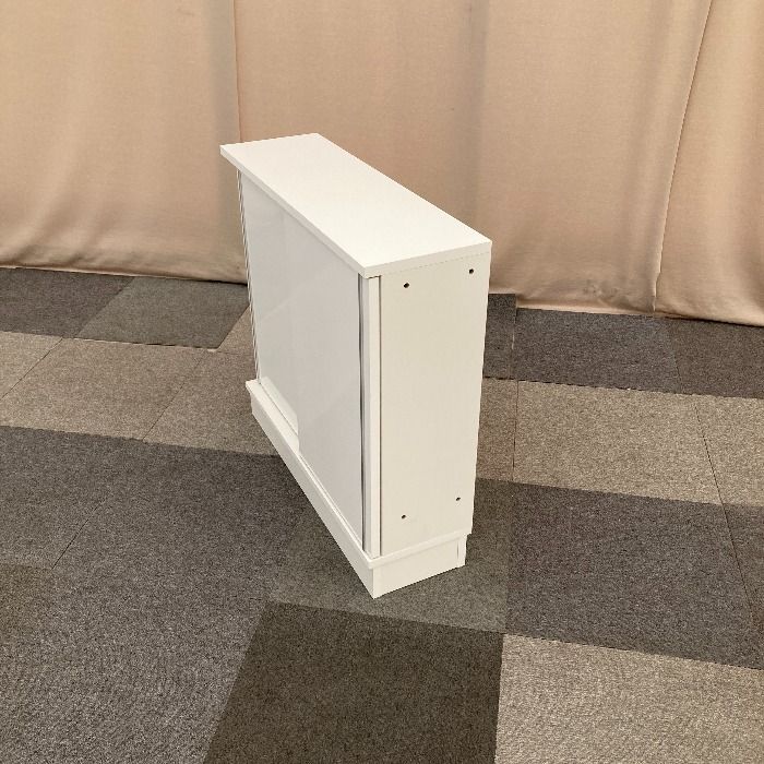 【中古】 ローキャビネット 引違い ホワイト キャビネット 書庫 引き戸 引違 引戸書庫 引違い保管庫 ファイル 扉付き 収納棚 書類棚 業務用 保管庫 収納庫 書棚 システム収納庫 棚