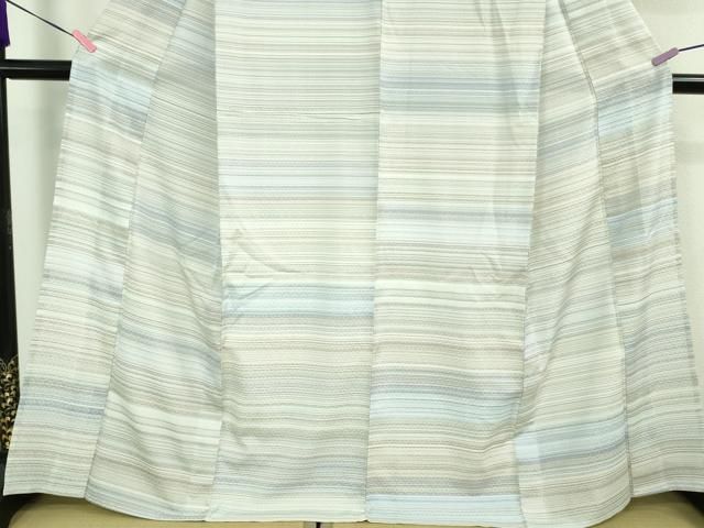 平和屋本店■極上　夏物　薩摩花織　紬　花織瑠璃ぼかし　大迫織物謹製　証紙付き　逸品　新品　DZAA9180kh5 平和屋本店□極上 夏物 薩摩花織 紬 花織瑠璃ぼかし 大迫織物謹製 証紙