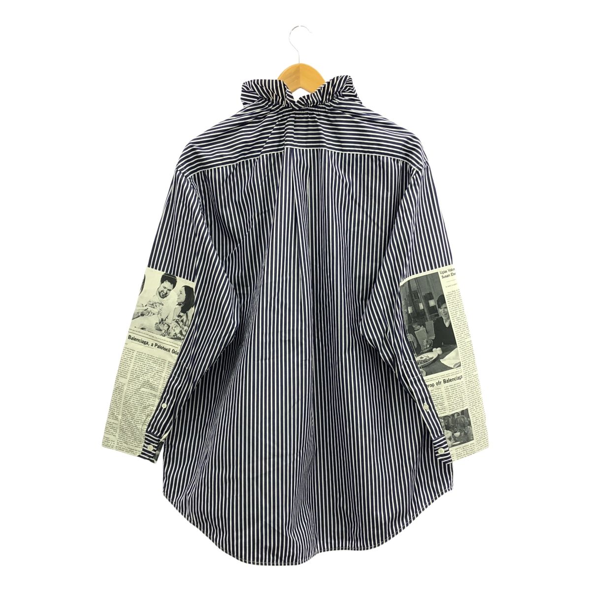 BALENCIAGA / バレンシアガ | stripe newspaper shirt ニュース