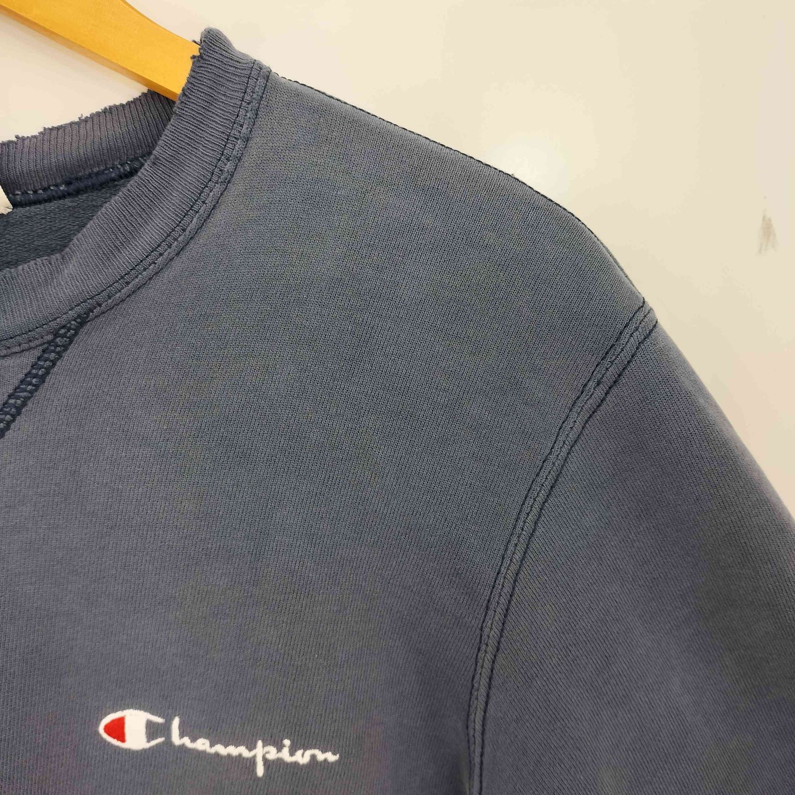 90s USA製 Champion 前V ロゴ刺繍 スウェット 青タグ チャンピオン Champion 90S USA製 青タグ 前V ロゴ刺繍