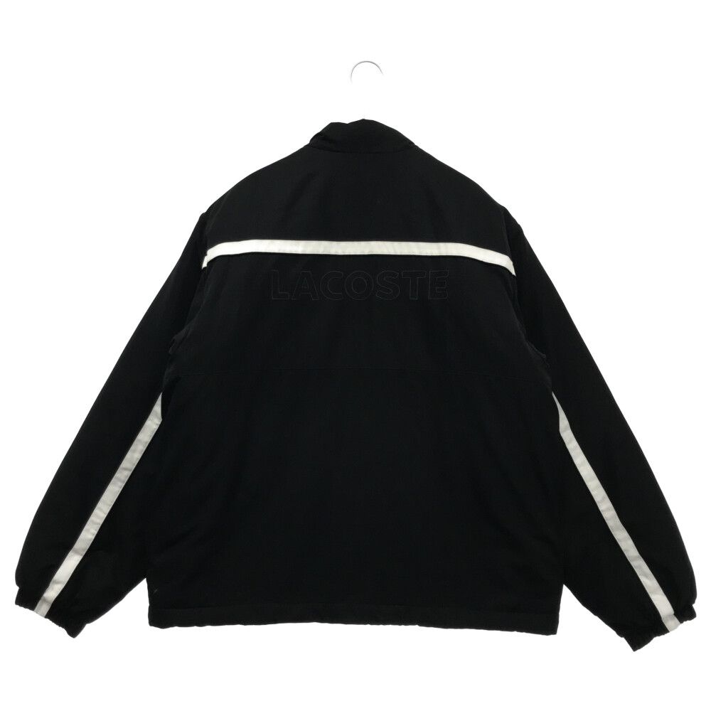 SUPREME (シュプリーム) 19AW×LACOSTE Puffy Half Zip Pullover BH1866 ラコステ パフィー ハーフジップジャケット ナイロン ブラック - メルカリ