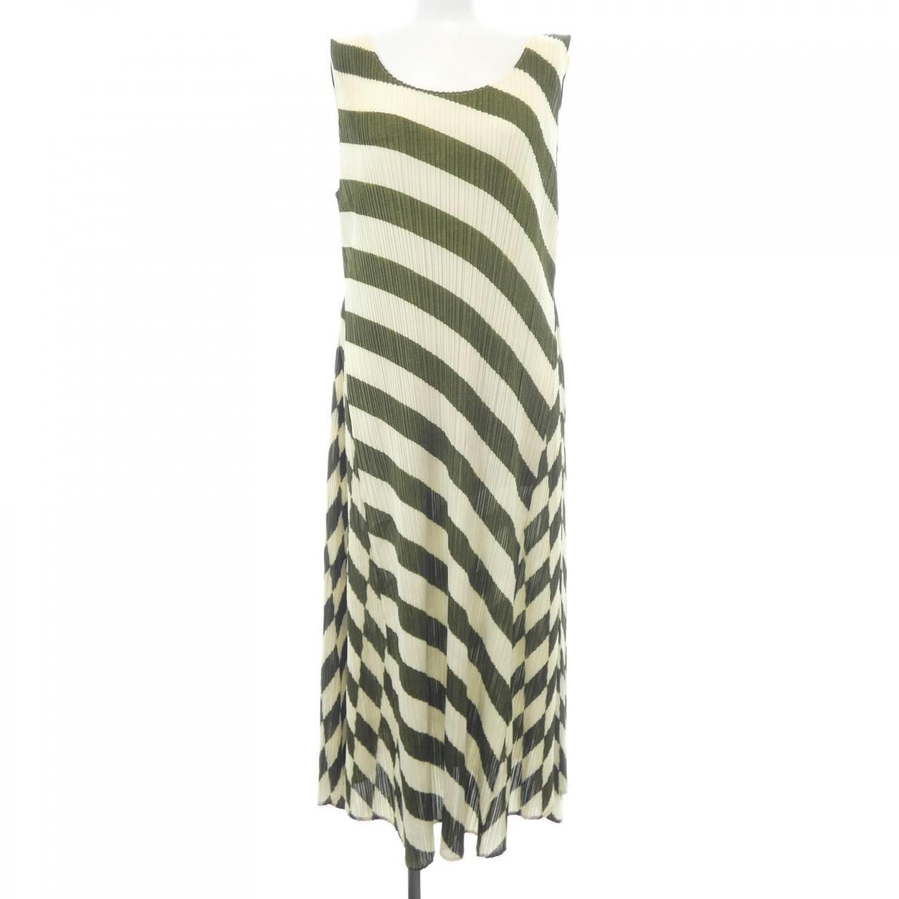 プリーツプリーズ PLEATS PLEASE 2013 市松模様 PP31-JH814 7568052 ワンピース