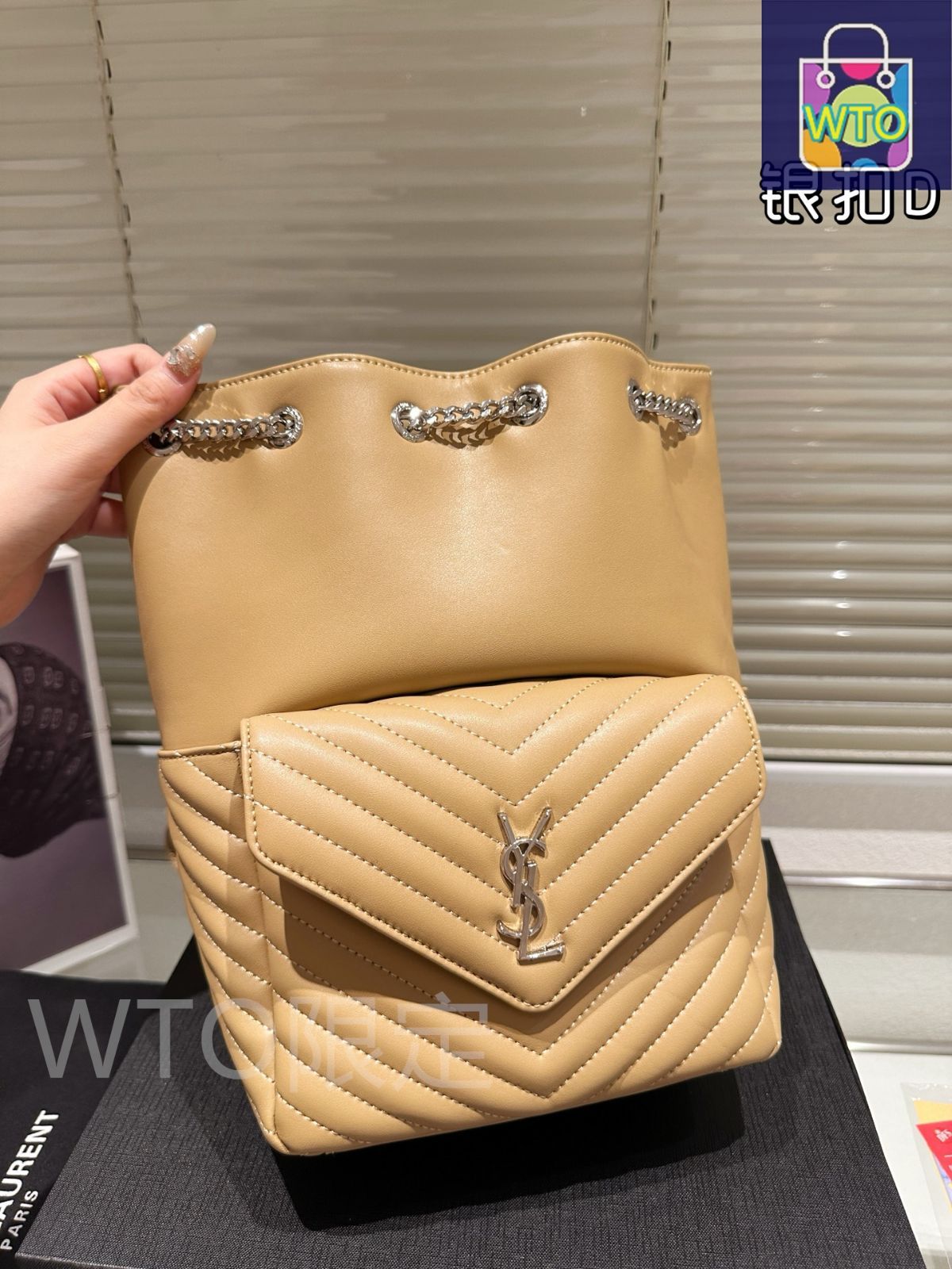【完売必至】△■サンローラン ミニバケットバッグ ギフト包装可 今日特価】Yves Saint Laurent イヴ・サンローラン バケット