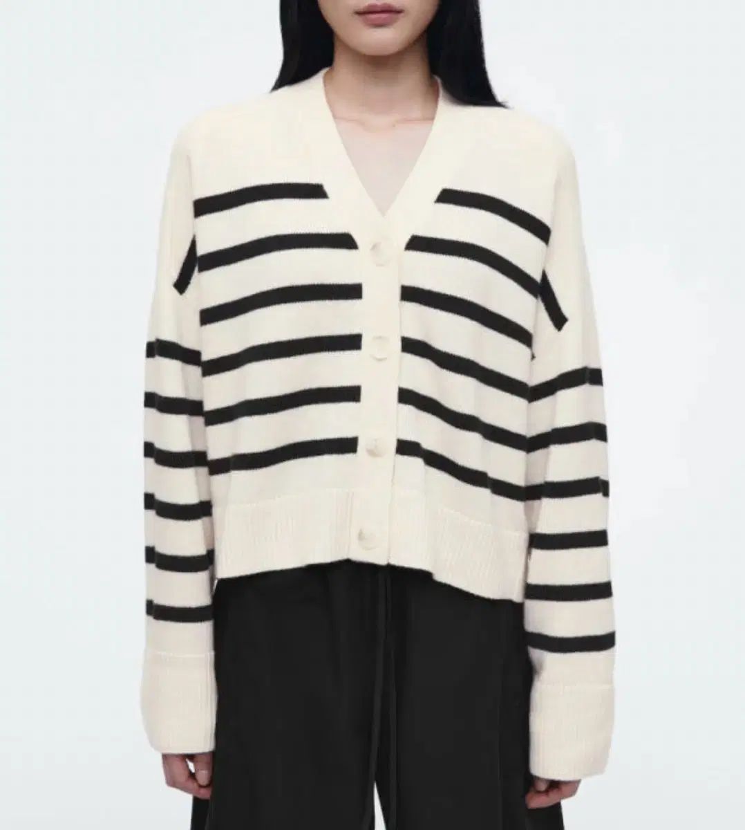 COS コス ストライプ カーディガン