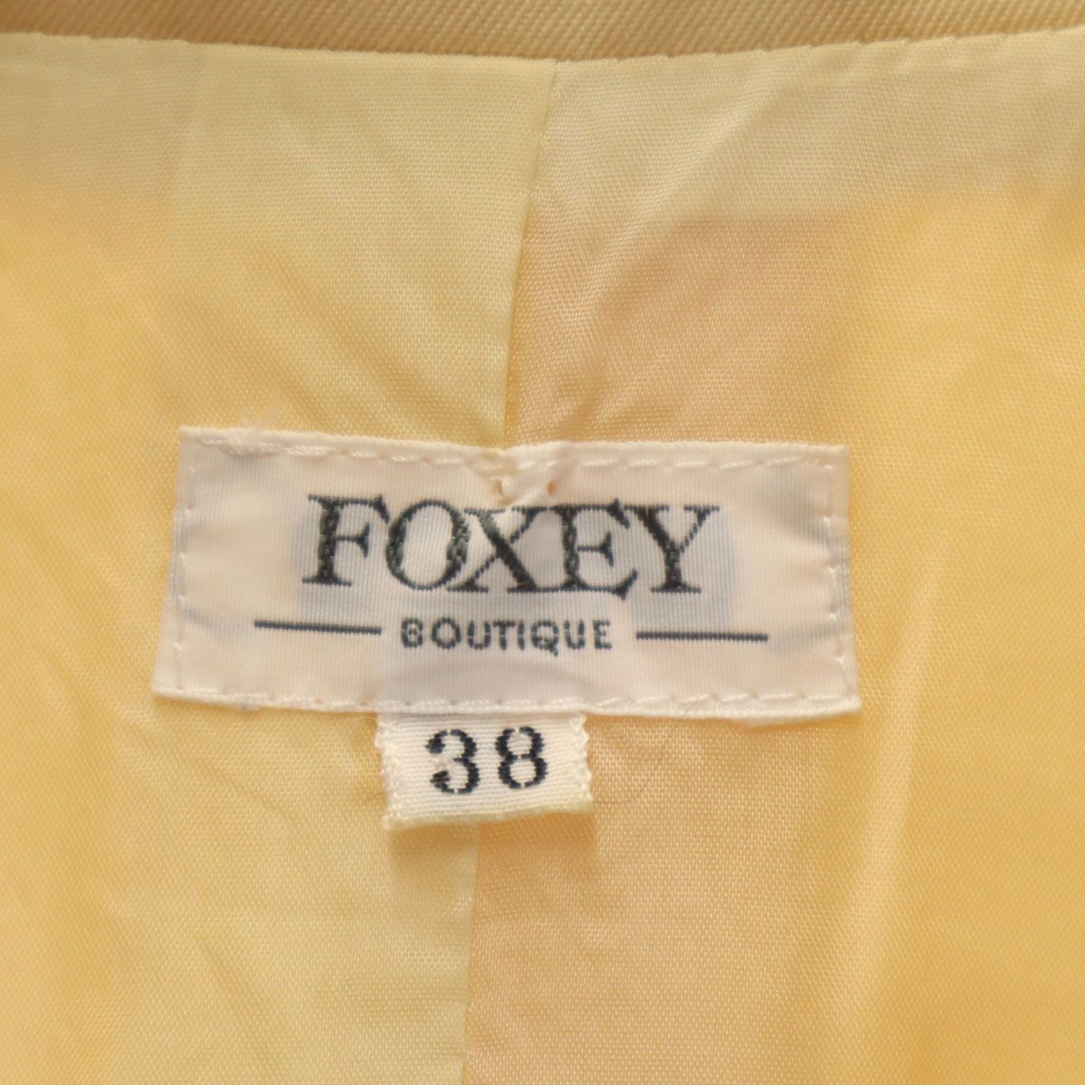 FOXEY フォクシー 日本製 ウール スカートスーツ 上下 セットアップ 38