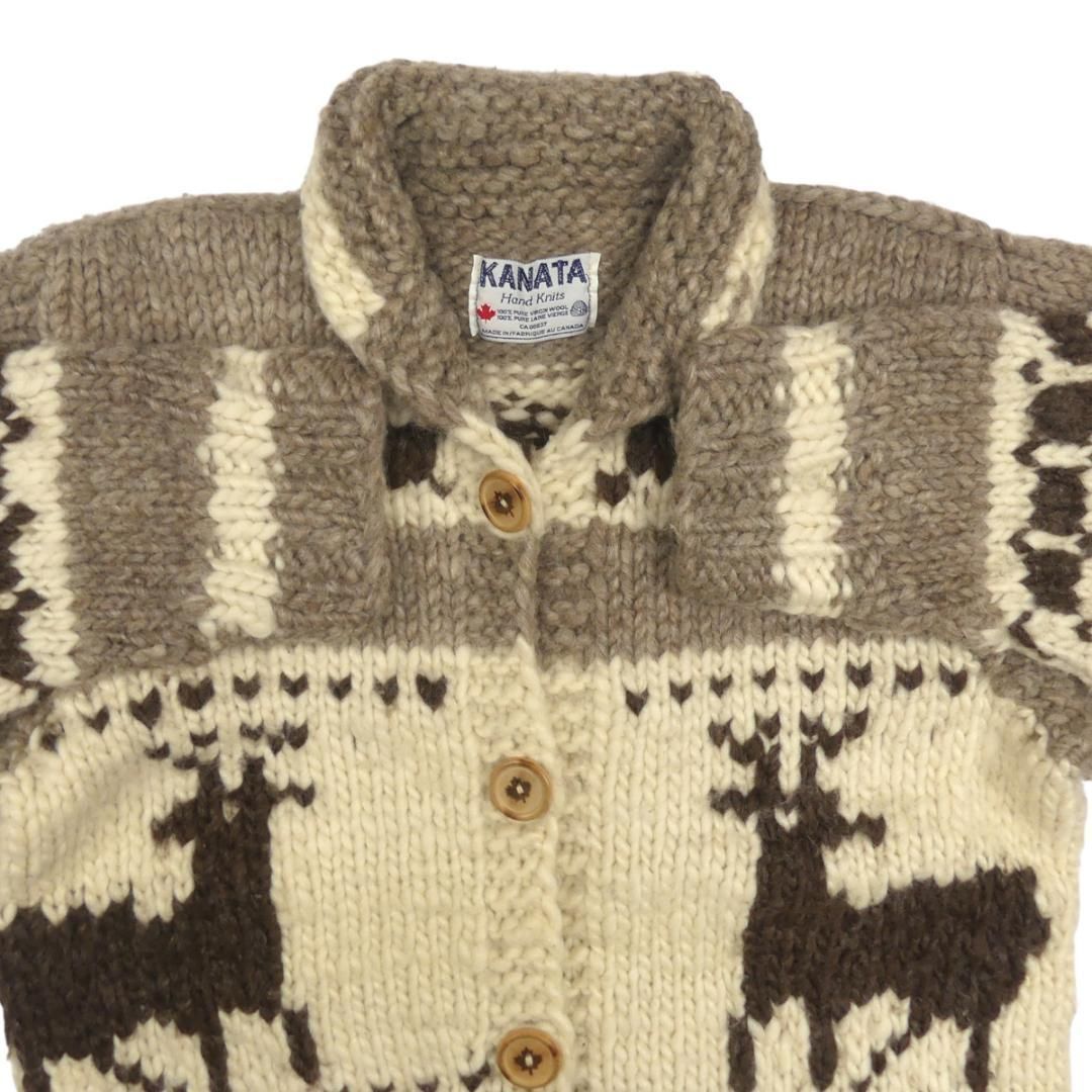 ☆kanatan☆  カウチン セーター kanata ニット L カナダ製 カナタ HN2085 - メルカリ