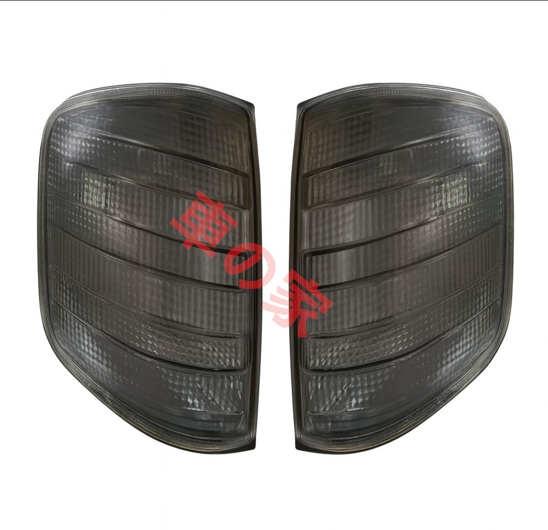 左右セット メルセデスベンツ Benz W124 スモークコーナーレンズ フロントコーナーランプライト ウィンカーレンズ 交換用 カーパーツ