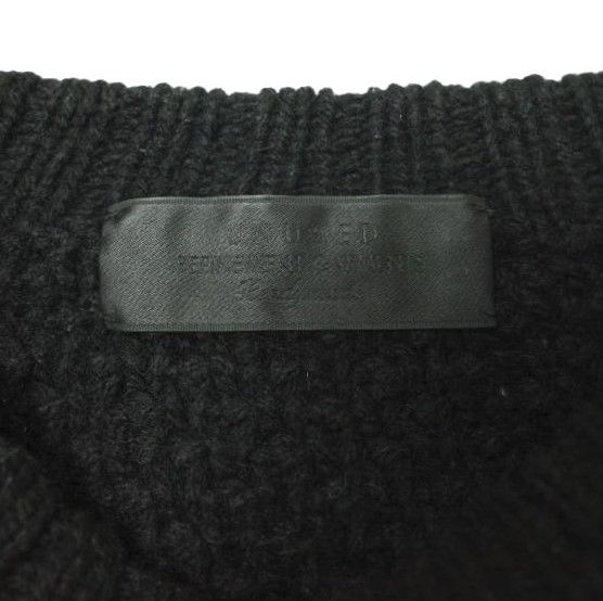 UNUSED x BEAUTY＆YOUTH アンユーズド 別注 fisherman sweater ウールフィッシャーマンニット US1075 0 ブラック セーター ケーブル g21524 UNUSED x BEAUTY&YOUTH UNITED ARROWS アンユーズド