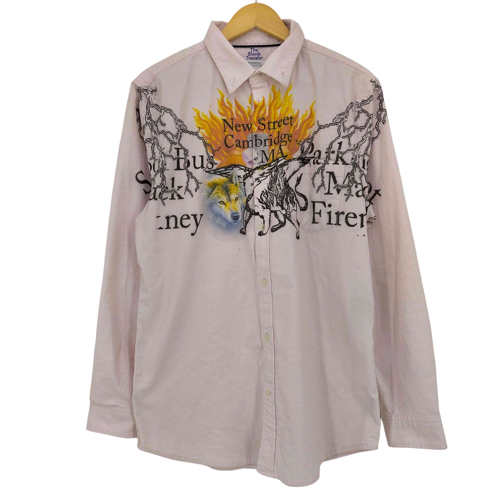 ユーズドフルギ USED古着 The Blank Travelar / Pink Black Magic Oxford Shirtwww メンズ import：L 