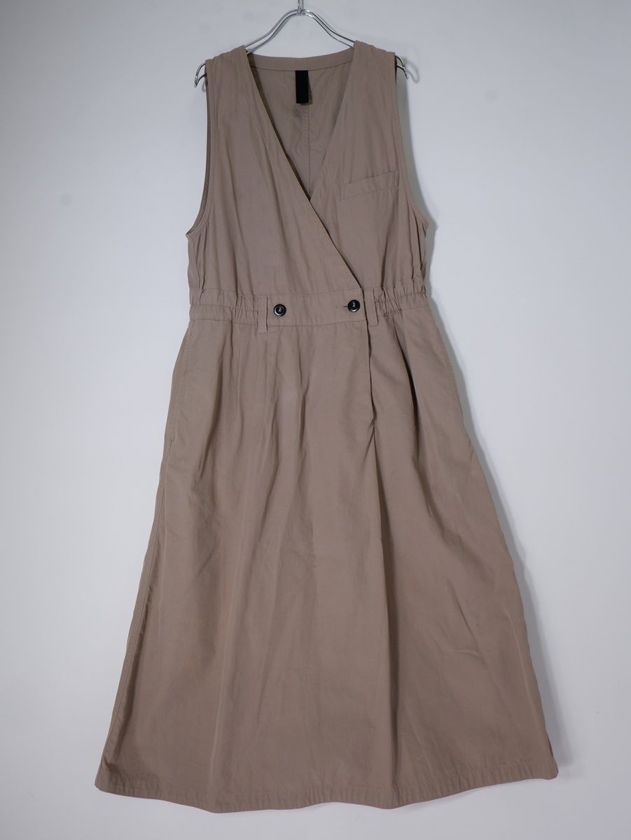 MHL.エムエイチエルMARGARET HOWELLマーガレットハウエル 2025SS HIGH TWIST COTTONTWILL コットンツイル スリーブレスドレス ワンピース 1 LOPA78054