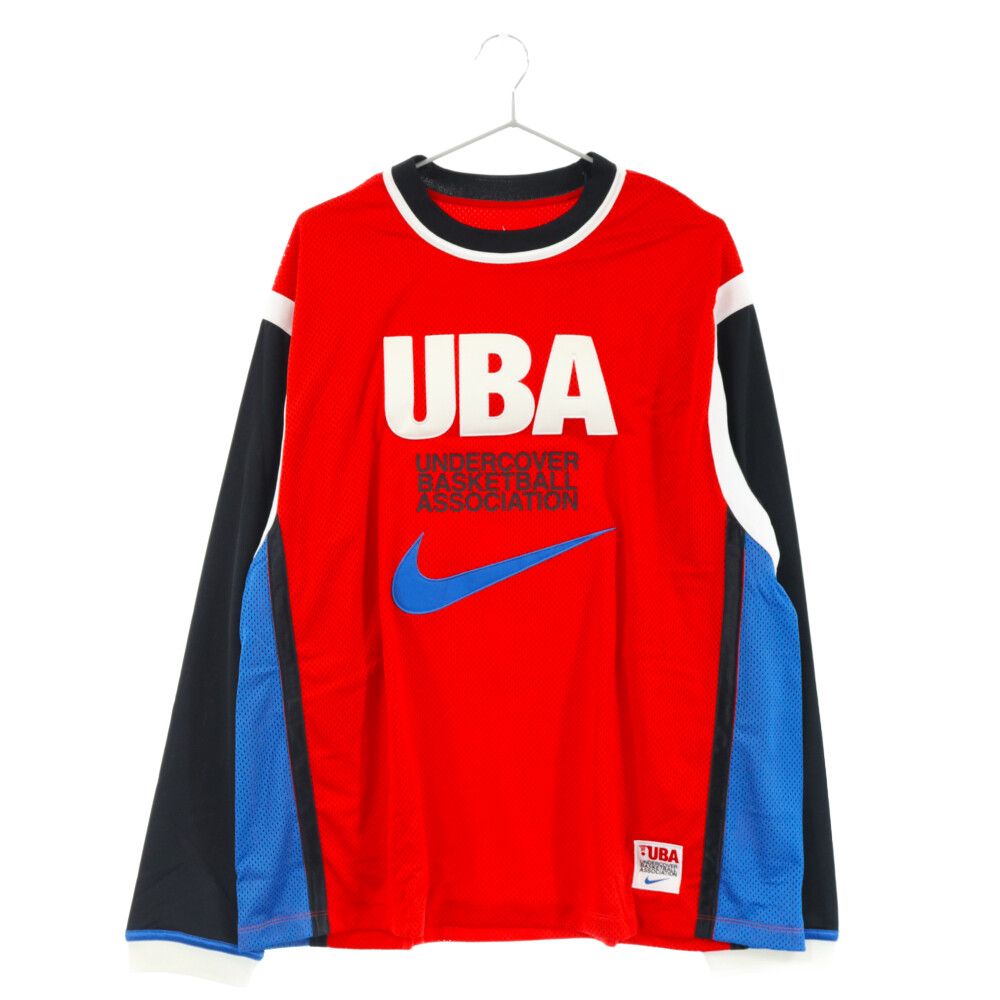 NIKE (ナイキ) ×UNDERCOVER アンダーカバー Long Sleeve Shooting Top ロングスリーブロゴワッペンTシャツ  長袖Tシャツ シューティング ジャージ レッド CZ4701-61150センチ袖丈