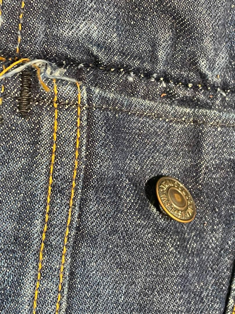 NT01477濃紺リーバイス70505デニムジャケット ケアタグトラッカー