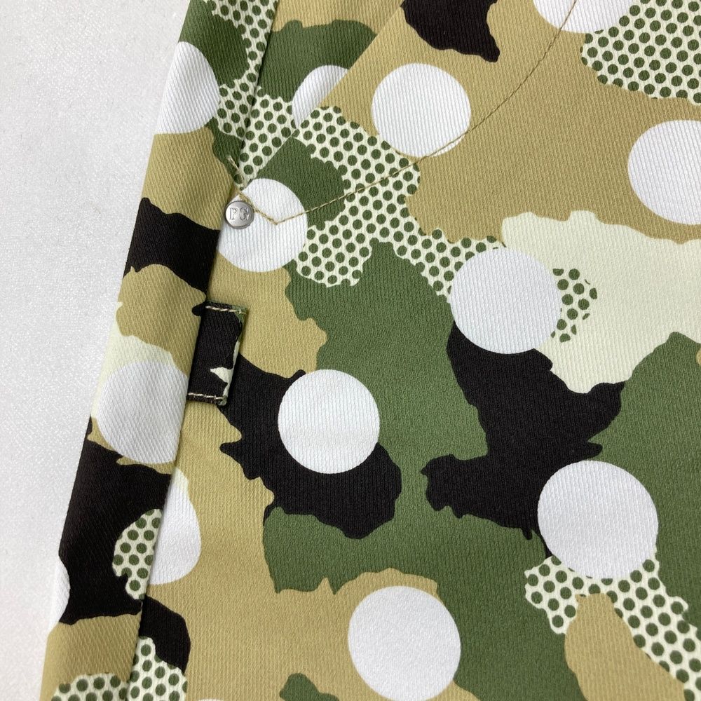 ドット柄 カーキ系