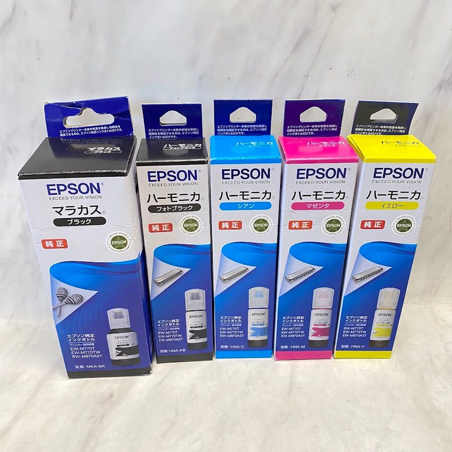 【新品・未開封品】EPSON インクボトル MKA/HNA 5本セット 純正