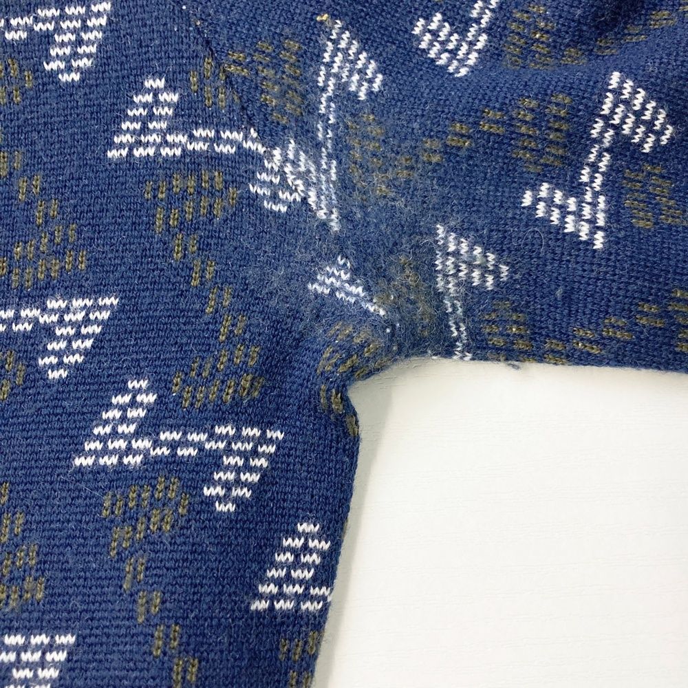 総柄 ネイビー系