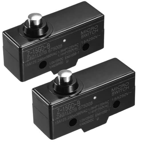 Z-15GD-B マイクロスイッチ 2個入1NO + 1NC ロングヒンジ ローラー レバー 3ネジ端子 15A定格電流 汎用 Z-15GD-B