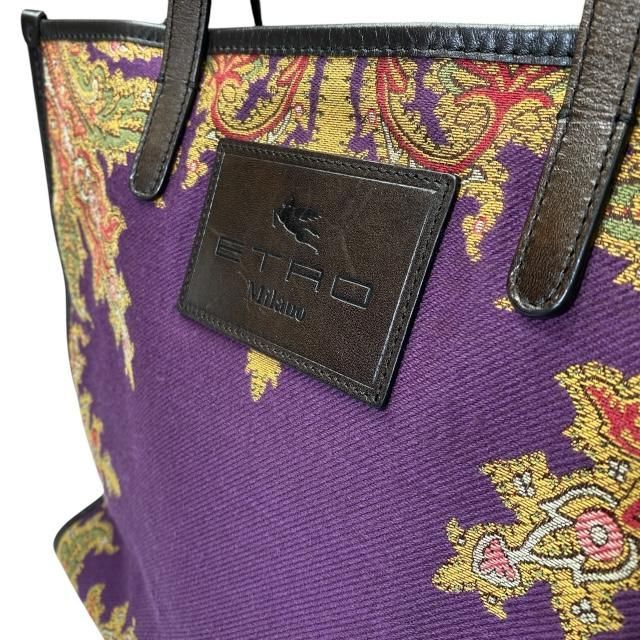 ETRO エトロ トートバッグ ハンドバッグ 手持ち鞄 肩掛け ペイズリー柄