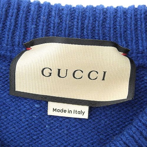 GUCCI(グッチ) ロゴ編み ボーダー マルチカラーニット トップス GUCCI(グッチ) ロゴ編み ボーダー マルチカラーニット トップス