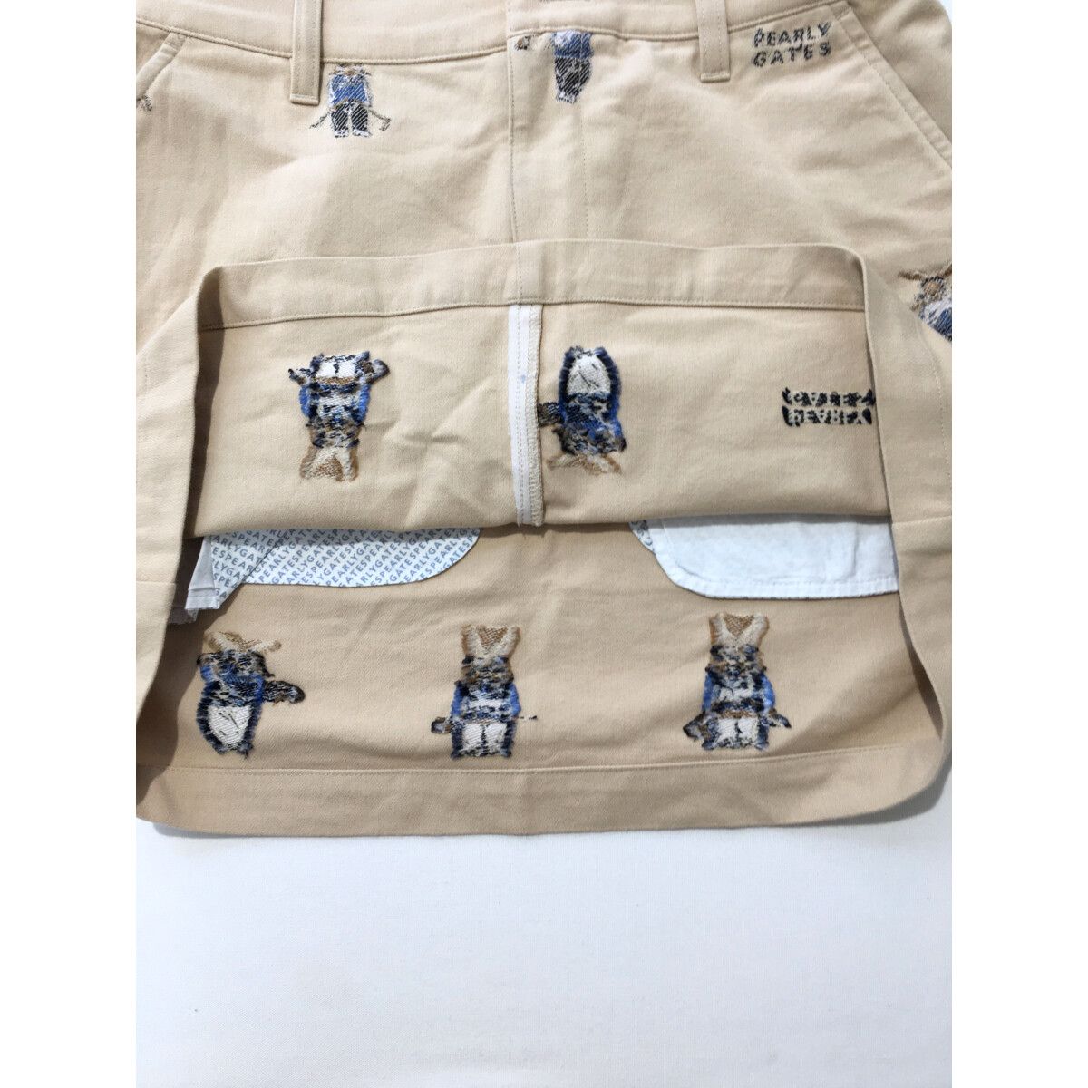 新品未使用PEARLY GATES ラビットヘリンボーンスカート 中古 レディース パーリーゲイツ PEARLY GATES スカート 0(S) ベージュ