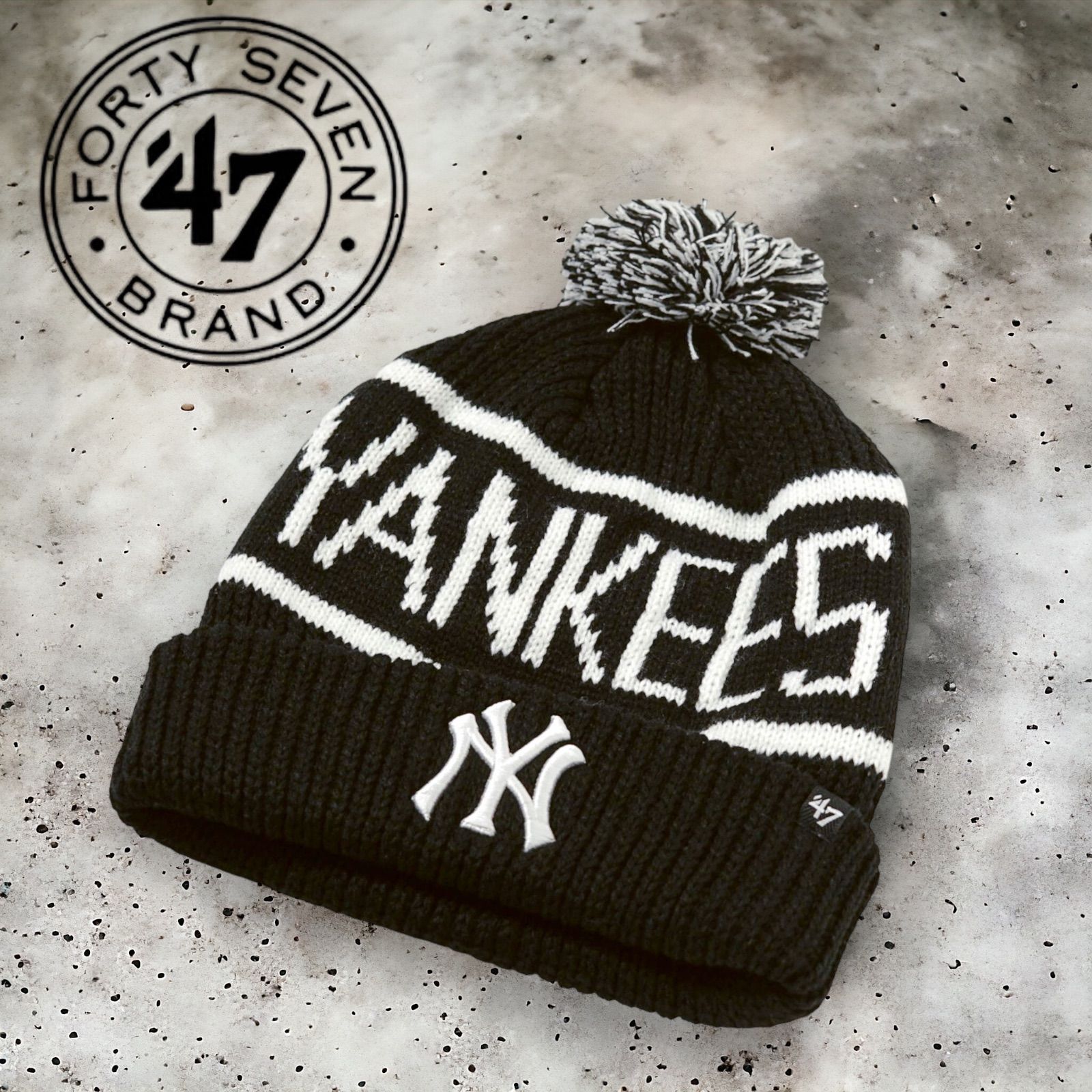 ◆日本未発売◆47BRAND ドジャース　ポンビーニー　ニット帽　大谷翔平 ◇日本未発売◇47BRAND ドジャース ポンビーニー ニット帽 大谷