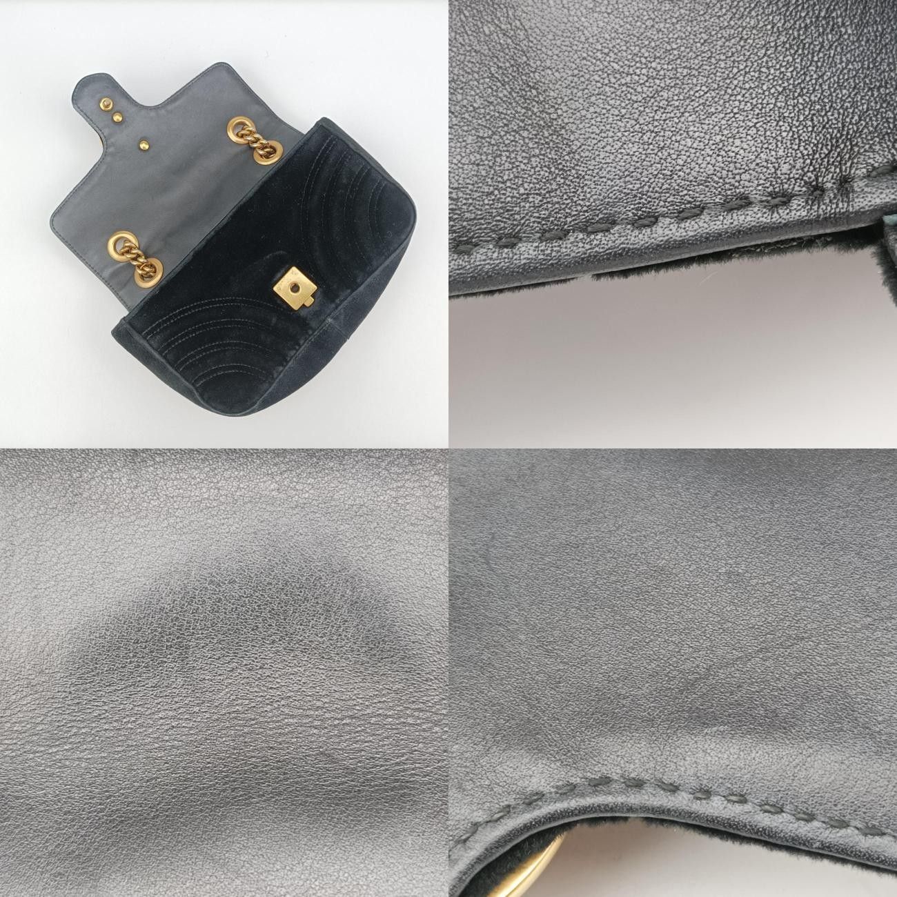 グッチGucciGGマーモントブラックベロア446744F022390003