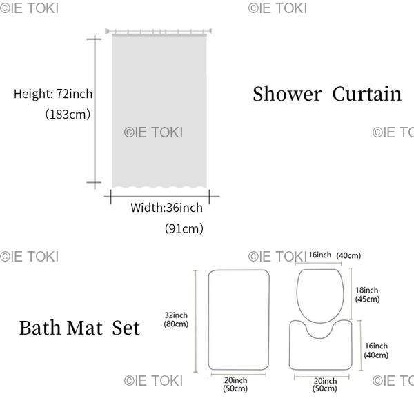 古代エジプトのパピルスシャワーカーテンセットノンスリップラトイレ蓋カバーとバスマット防水浴室のカーテン